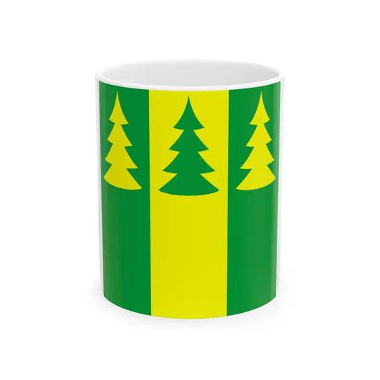 Saarde valla lipp (Estonia) White Coffee Mug 11oz - Go Mug Yourself