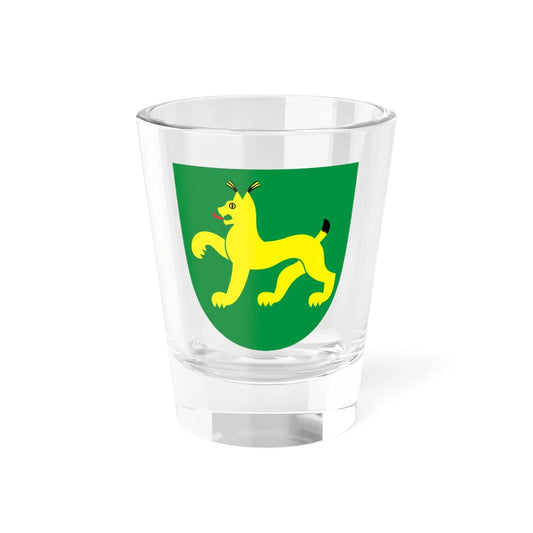 Saarde valla vapp (Estonia) (Coat of Arms) Shot Glass 1.5oz 1.5oz - Go Mug Yourself