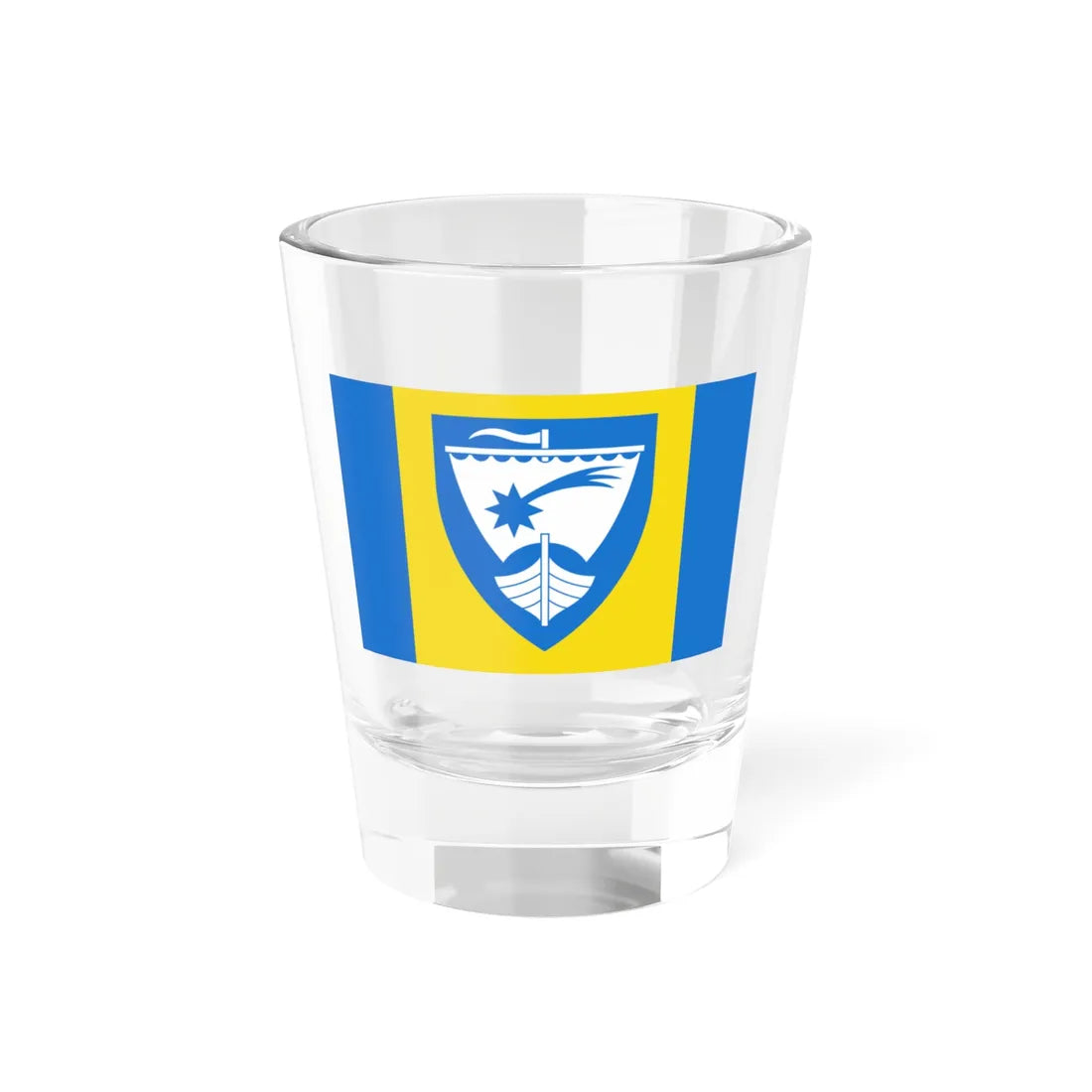 Saaremaa vald lipp (Estonia) Shot Glass 1.5oz 1.5oz - Go Mug Yourself