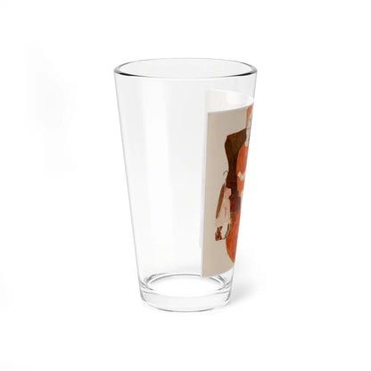 Sabina and the Herd by Louis Auchincloss, The Saturday Evening Post, January 29, 1966 (Magazine Illustration) Pint Glass 16oz - Go Mug Yourself