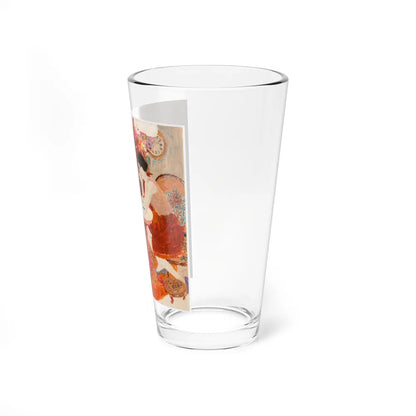 Sabina and the Herd by Louis Auchincloss, The Saturday Evening Post, January 29, 1966 (Magazine Illustration) Pint Glass 16oz - Go Mug Yourself