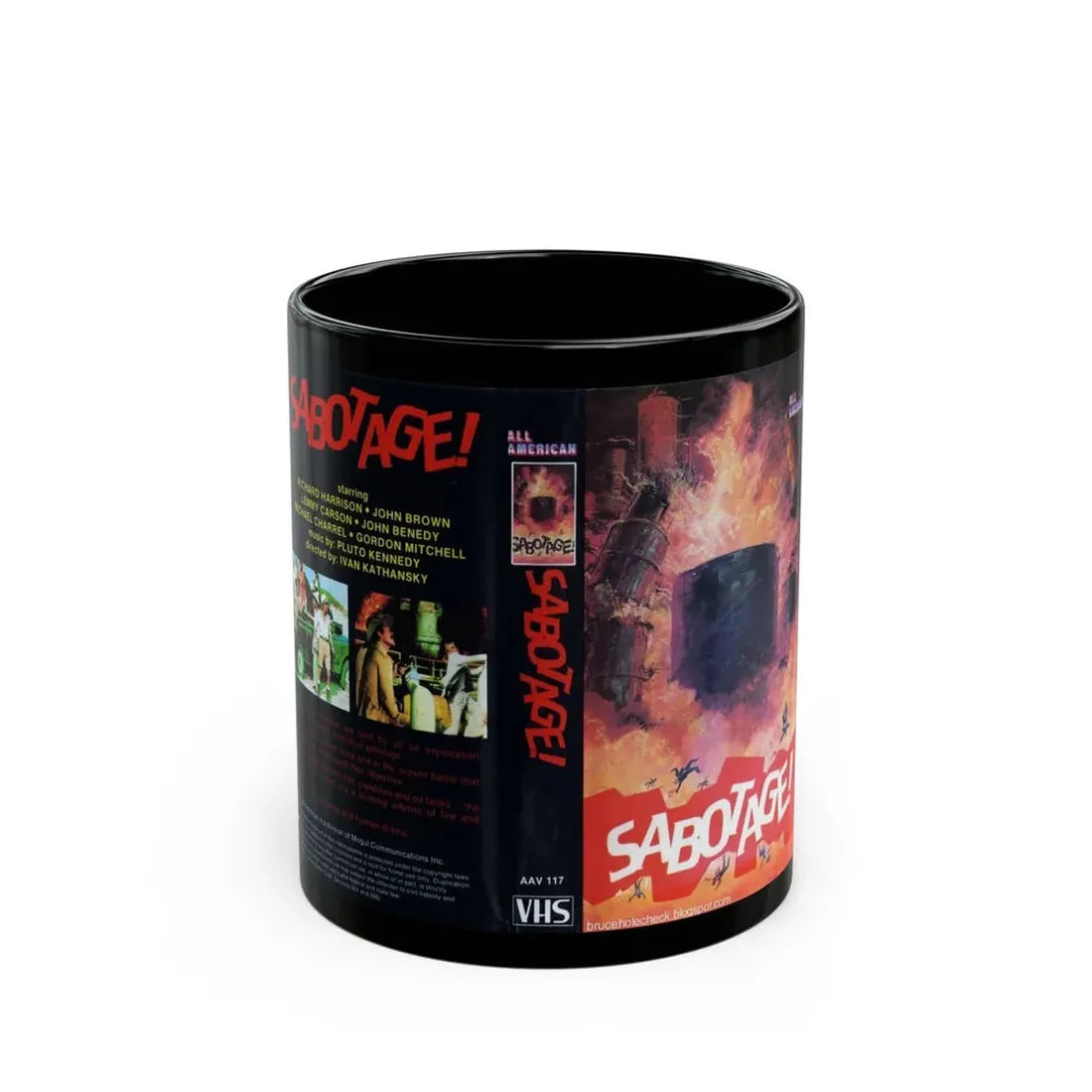 SABOTAGE (VHS COVER) - Black Coffee Mug 11oz - Go Mug Yourself