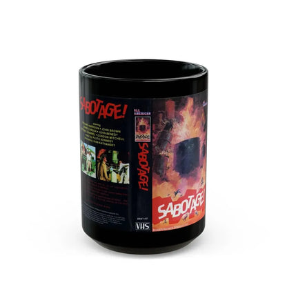 SABOTAGE (VHS COVER) - Black Coffee Mug 15oz - Go Mug Yourself