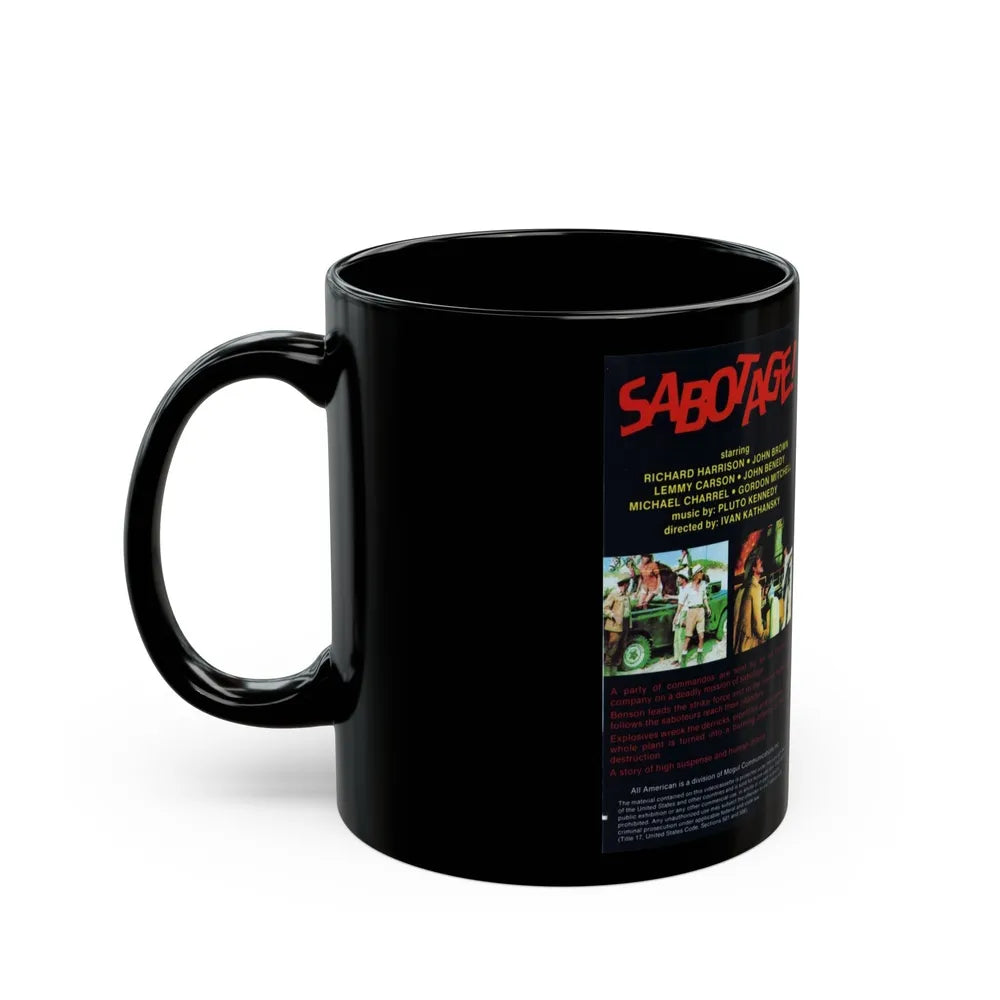 SABOTAGE (VHS COVER) - Black Coffee Mug-Go Mug Yourself