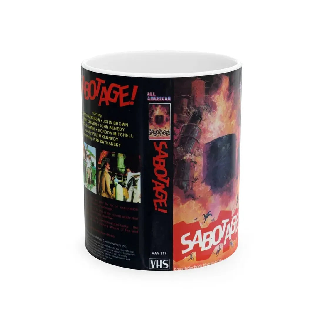 SABOTAGE (VHS COVER) - White Coffee Mug 11oz - Go Mug Yourself