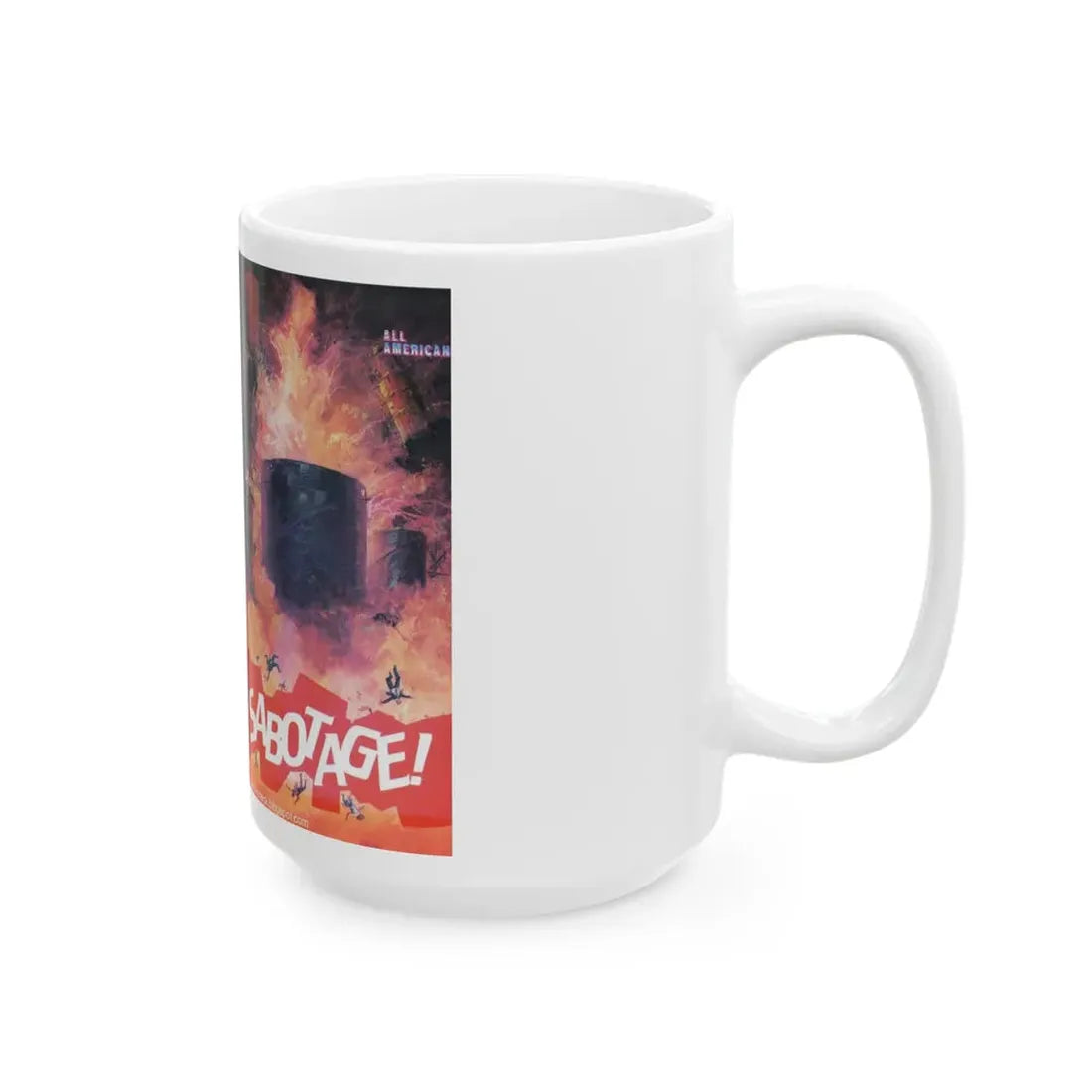 SABOTAGE (VHS COVER) - White Coffee Mug - Go Mug Yourself
