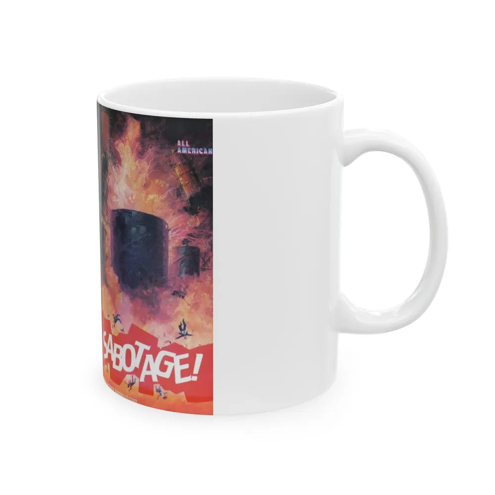 SABOTAGE (VHS COVER) - White Coffee Mug-Go Mug Yourself