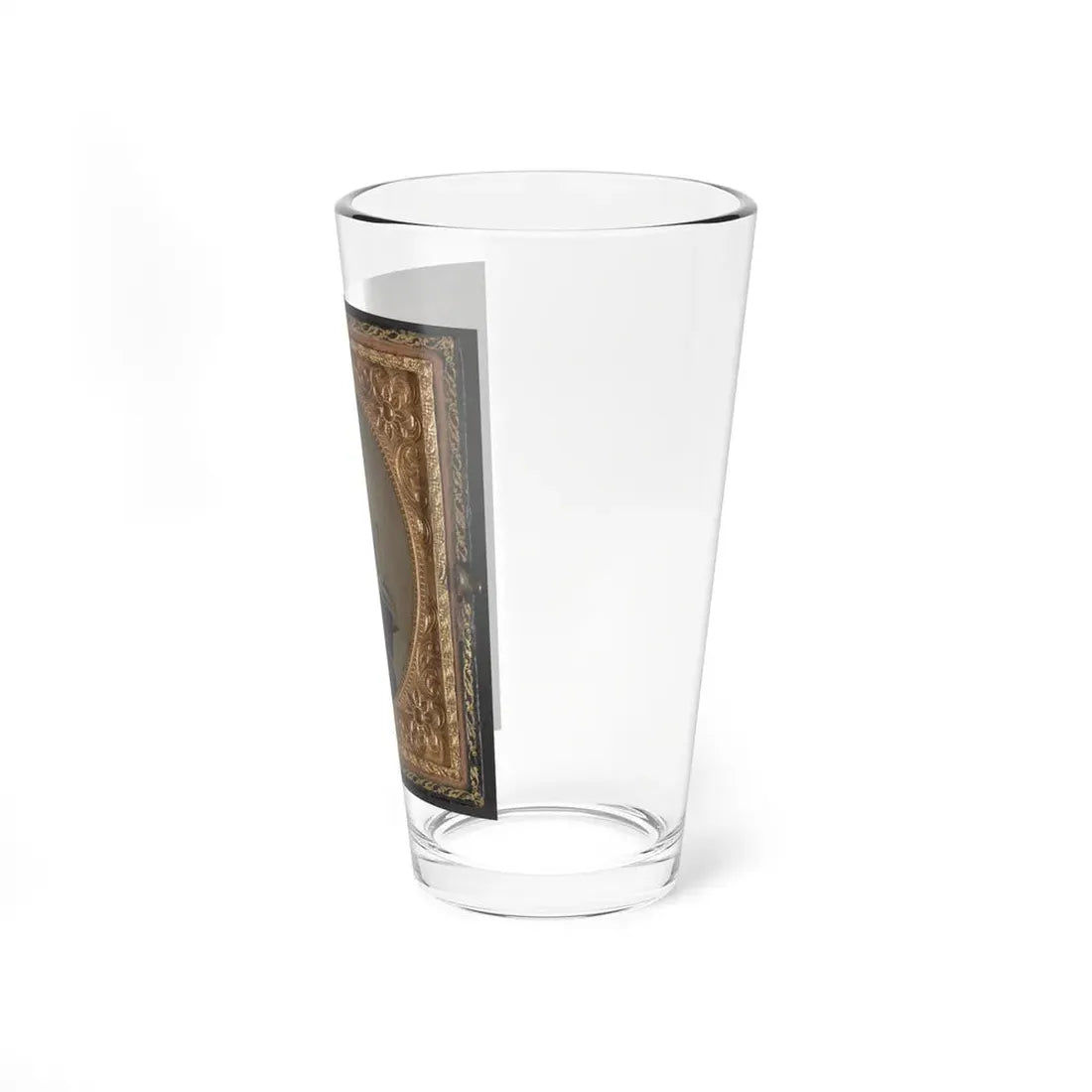 Sabria Clack With Cased Photograph Of Her Husband, Private W.R. Clack, Of Co. B, 43rd Tennessee Infantry Regiment (U.S. Civil War) Pint Glass 16oz - Go Mug Yourself