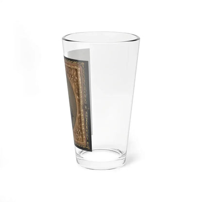Sabria Clack With Cased Photograph Of Her Husband, Private W.R. Clack, Of Co. B, 43rd Tennessee Infantry Regiment (U.S. Civil War) Pint Glass 16oz - Go Mug Yourself