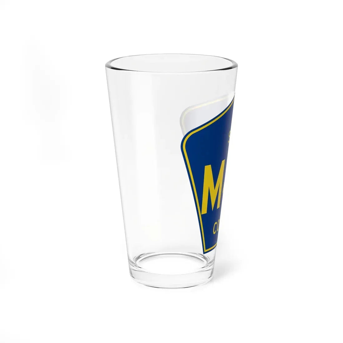 Sac County Route M43 IA (Iowa) (Road Sign) Pint Glass 16oz - Go Mug Yourself