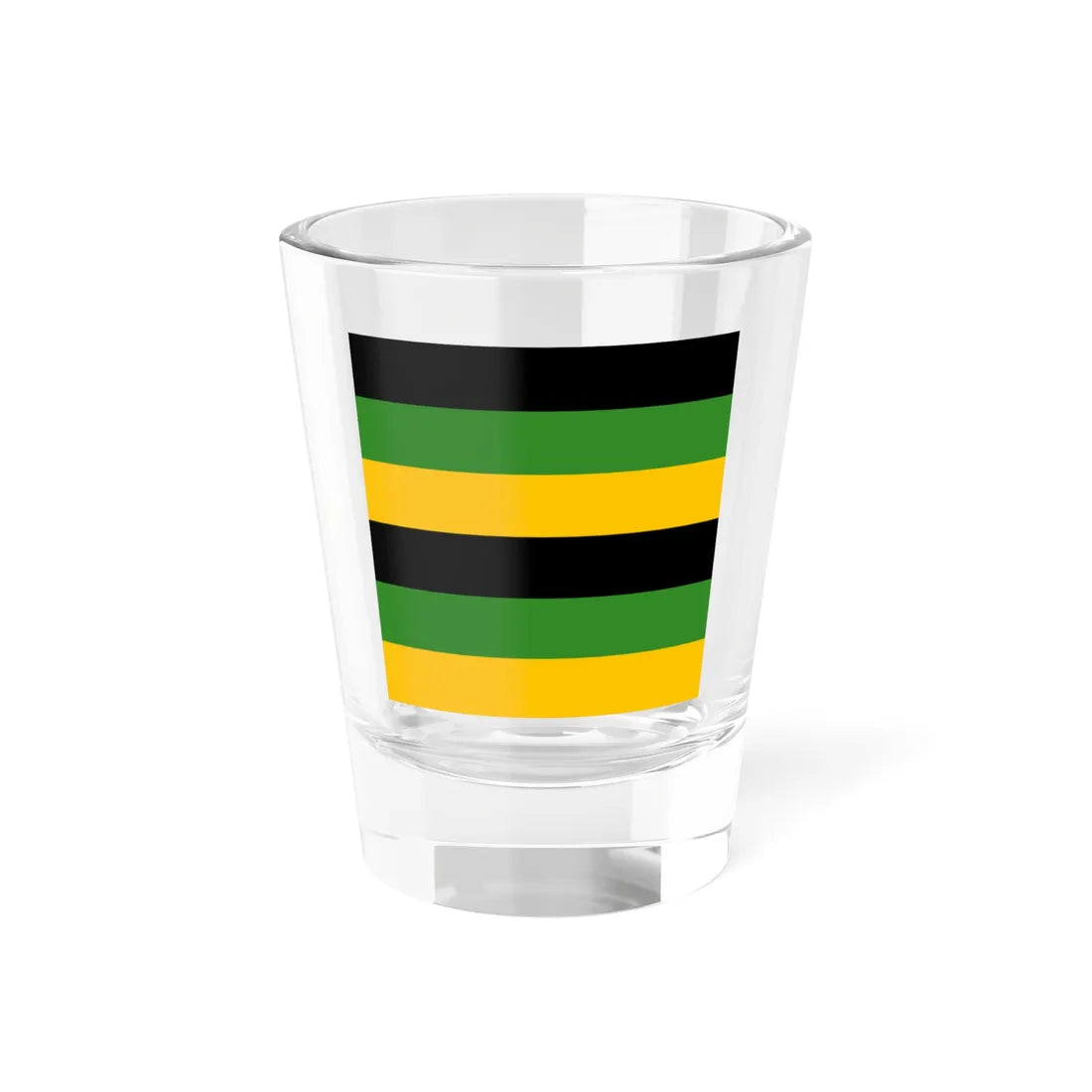 Sachsen-Weimar Infantry Flag 17th century 6 stripes (Germany) Shot Glass 1.5oz 1.5oz - Go Mug Yourself