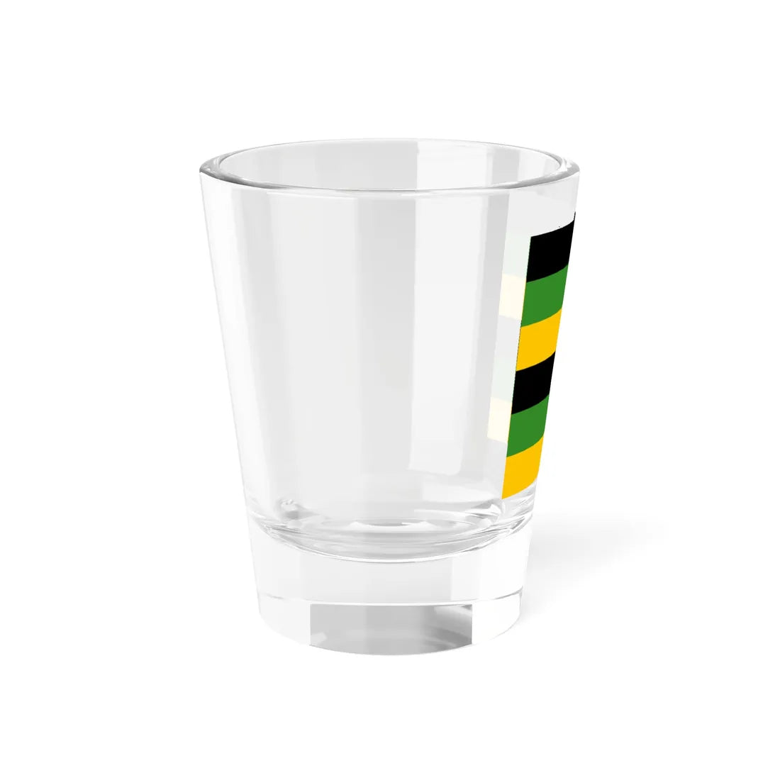 Sachsen-Weimar Infantry Flag 17th century 6 stripes (Germany) Shot Glass 1.5oz - Go Mug Yourself
