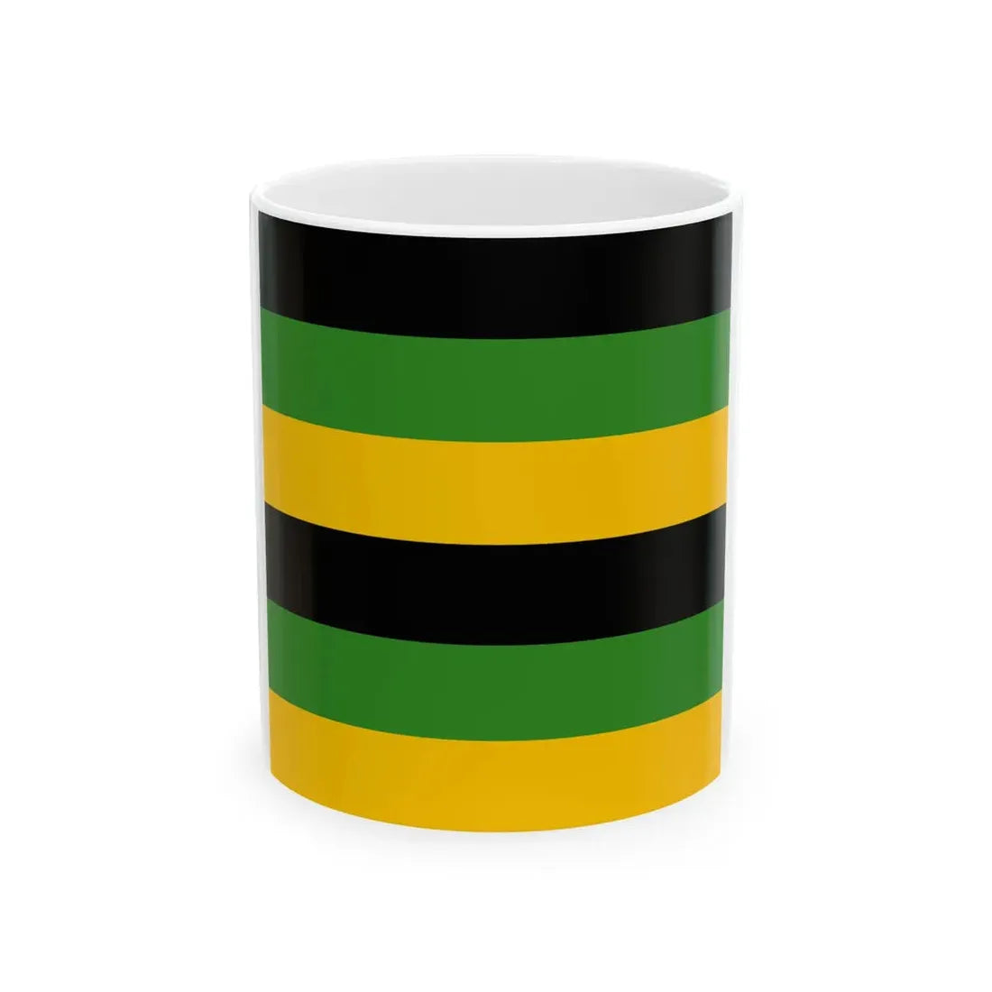 Sachsen-Weimar Infantry Flag 17th century 6 stripes (Germany) White Coffee Mug 11oz - Go Mug Yourself
