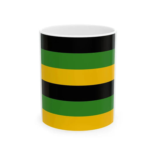 Sachsen-Weimar Infantry Flag 17th century 6 stripes (Germany) White Coffee Mug 11oz - Go Mug Yourself