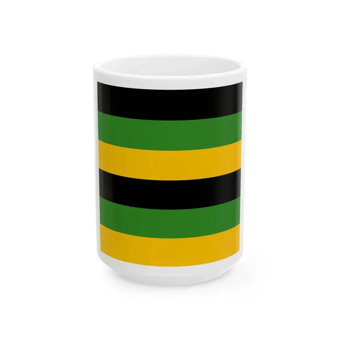 Sachsen-Weimar Infantry Flag 17th century 6 stripes (Germany) White Coffee Mug 15oz - Go Mug Yourself