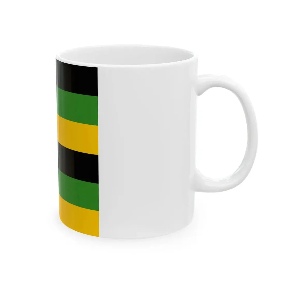 Sachsen-Weimar Infantry Flag 17th century 6 stripes (Germany) White Coffee Mug - Go Mug Yourself