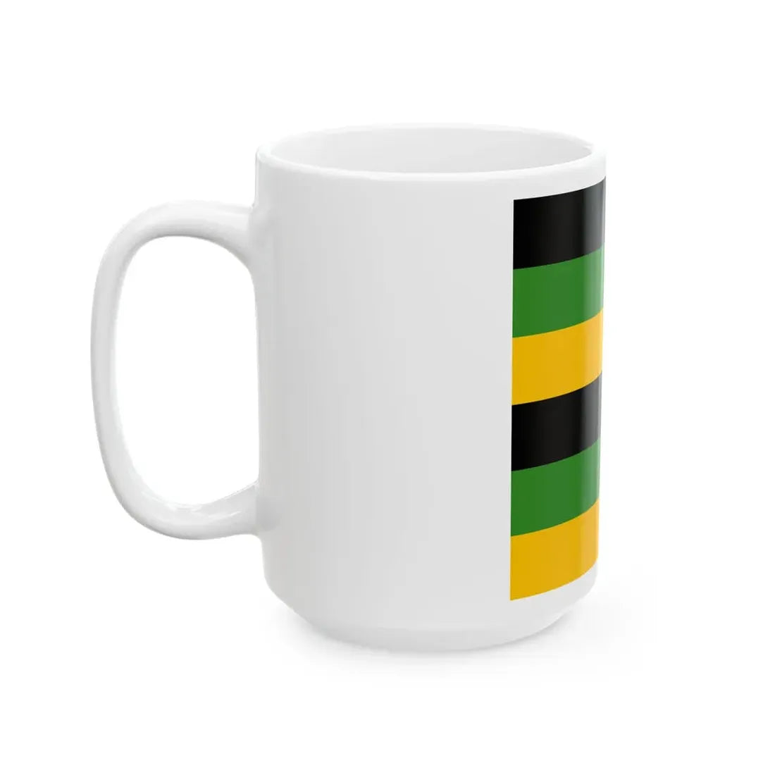 Sachsen-Weimar Infantry Flag 17th century 6 stripes (Germany) White Coffee Mug - Go Mug Yourself