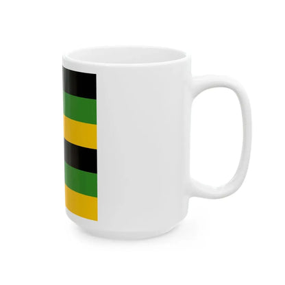 Sachsen-Weimar Infantry Flag 17th century 6 stripes (Germany) White Coffee Mug - Go Mug Yourself