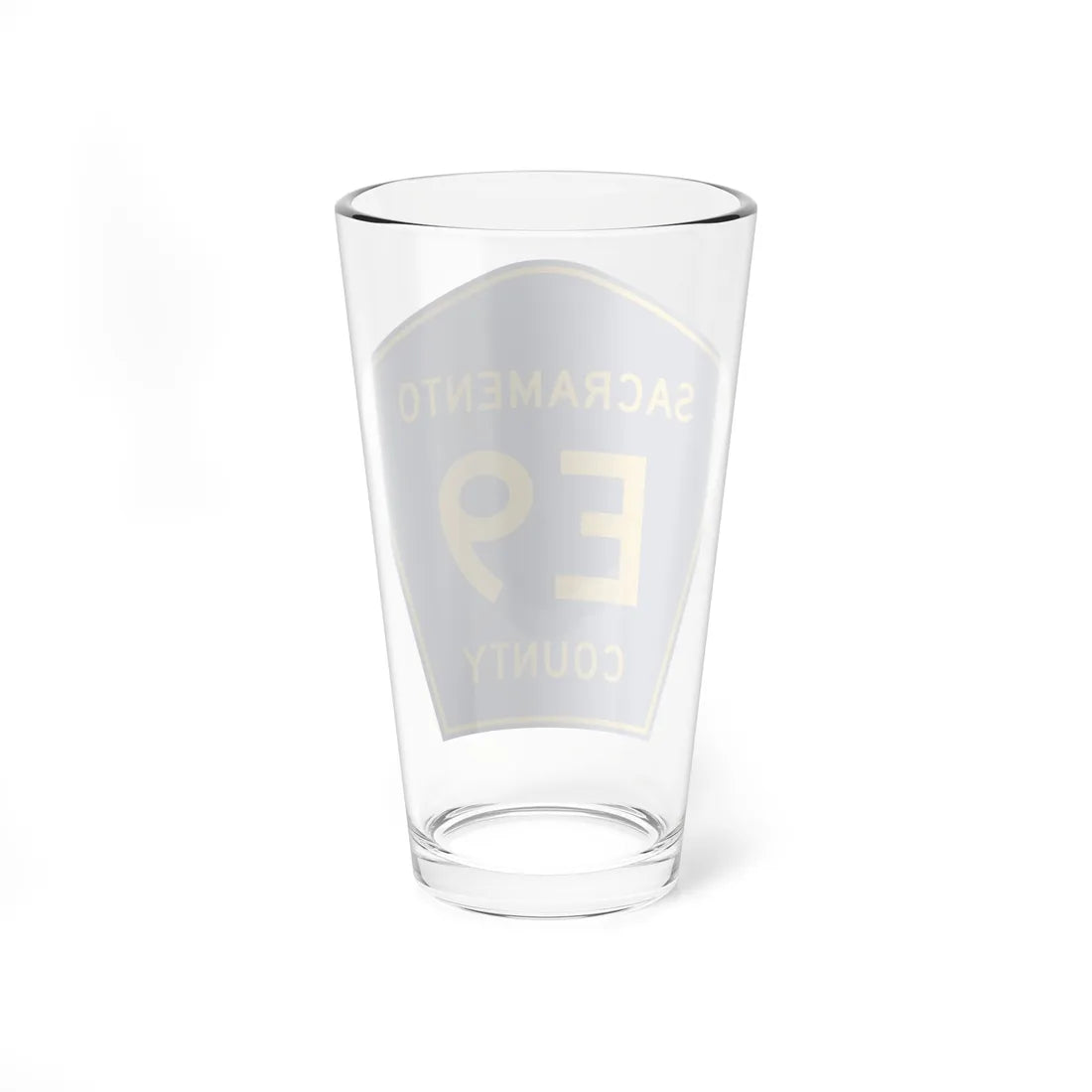 Sacramento County E9 (California) (Road Sign) Pint Glass 16oz - Go Mug Yourself