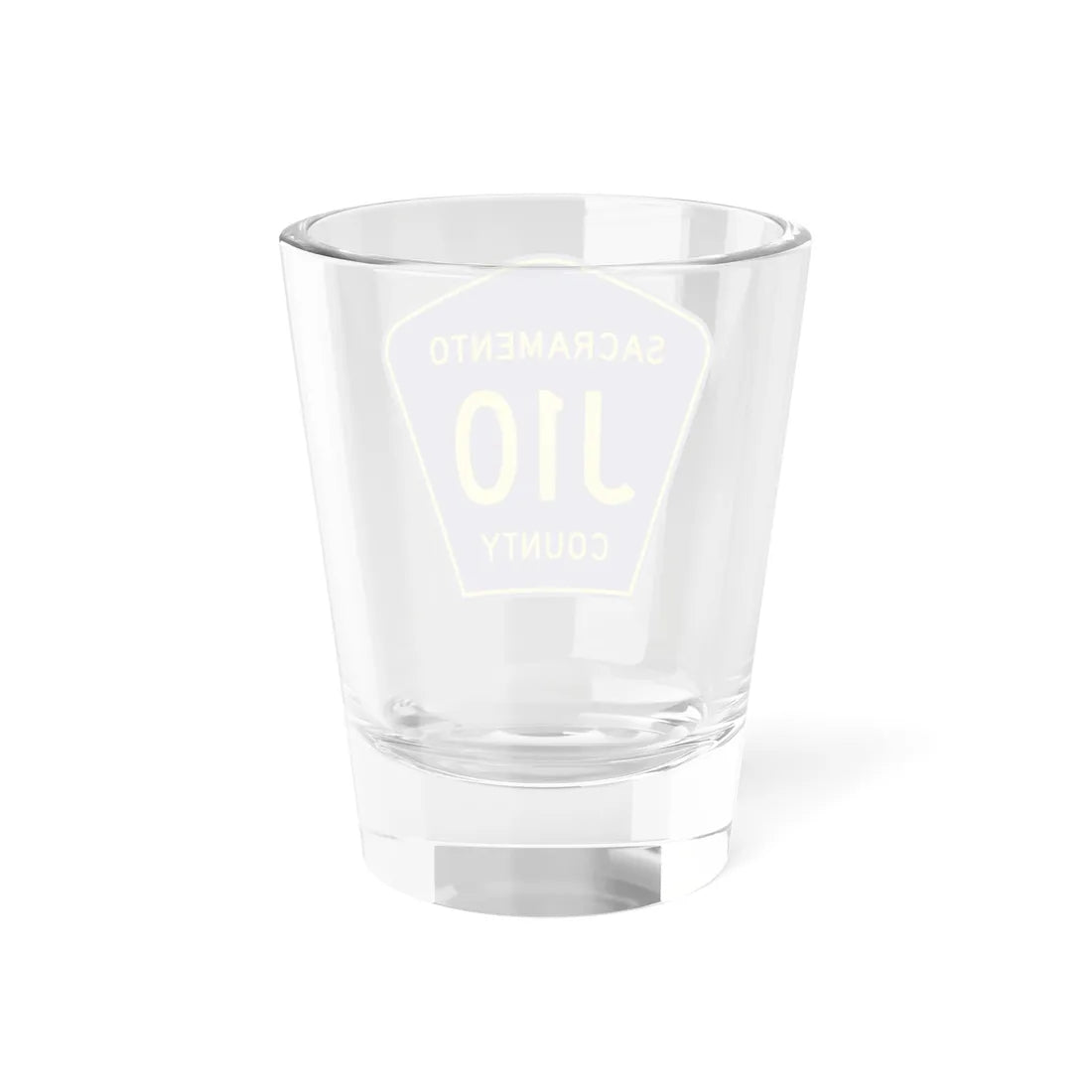 Sacramento County J10 (California) (Road Sign) Shot Glass 1.5oz - Go Mug Yourself