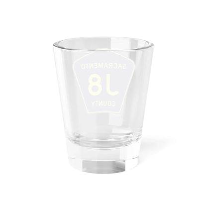 Sacramento County J8 (California) (Road Sign) Shot Glass 1.5oz - Go Mug Yourself