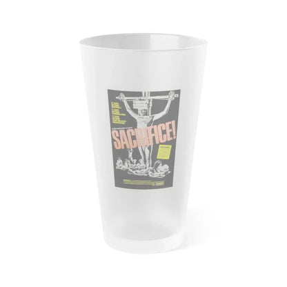 SACRIFICE! (MAN FROM DEEP RIVER) 1972 Movie Poster - Frosted Pint Glass 16oz 16oz Frosted - Go Mug Yourself