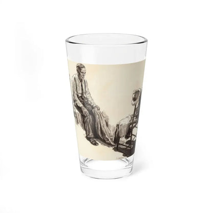 Sad Santa (Magazine Illustration) Pint Glass 16oz 16oz - Go Mug Yourself