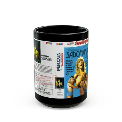 SADOMANIA (VHS COVER) - Black Coffee Mug 15oz - Go Mug Yourself