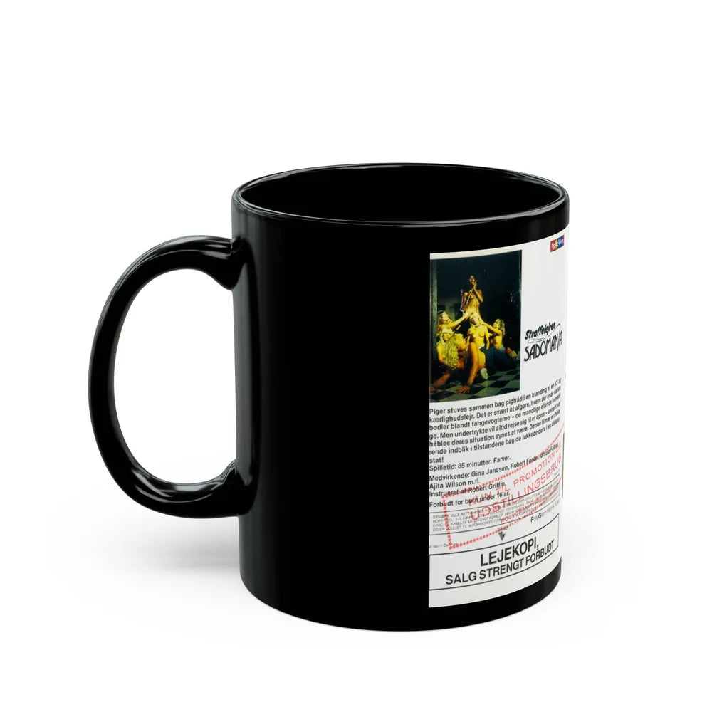 SADOMANIA (VHS COVER) - Black Coffee Mug-Go Mug Yourself