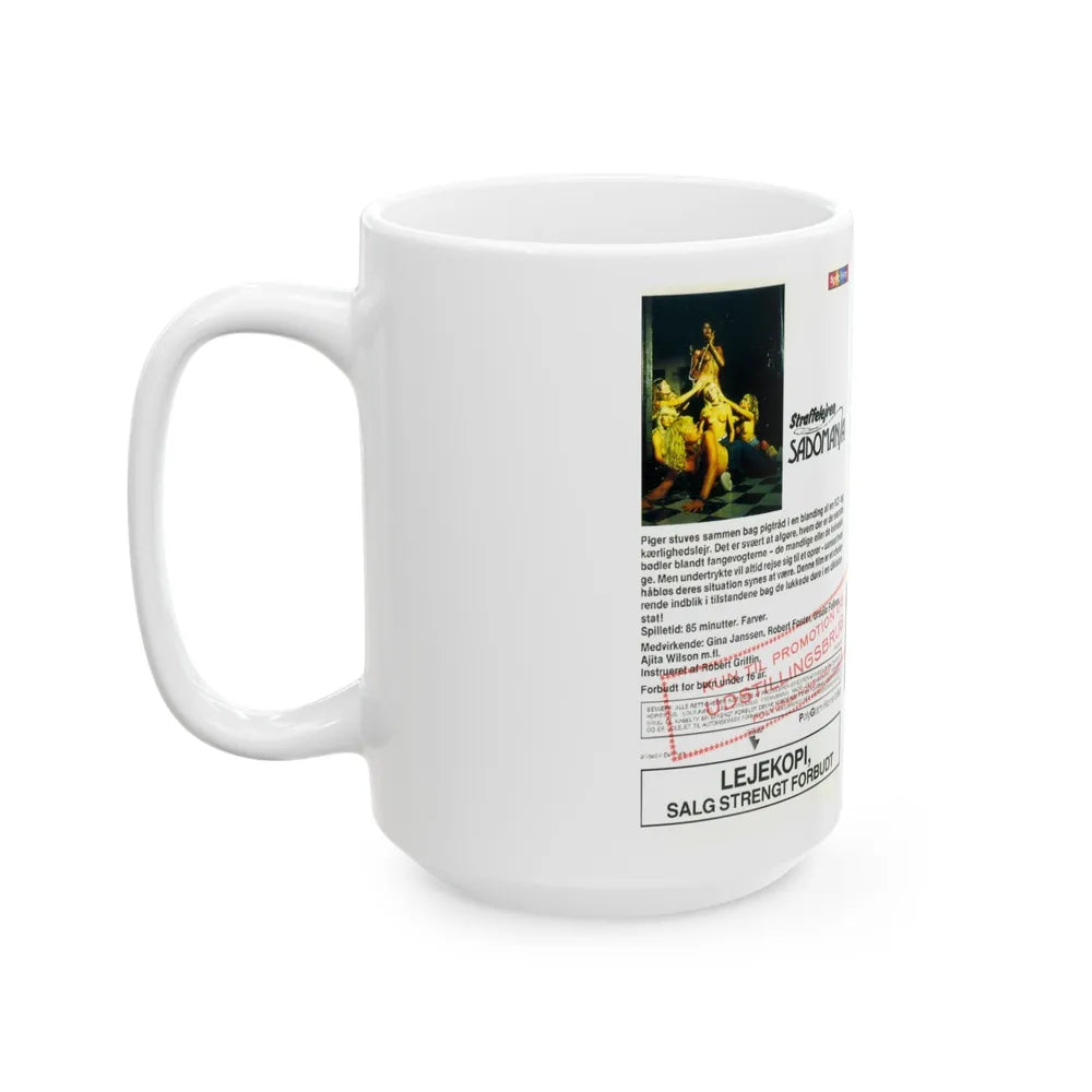 SADOMANIA (VHS COVER) - White Coffee Mug-Go Mug Yourself