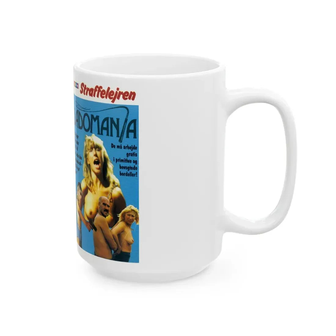 SADOMANIA (VHS COVER) - White Coffee Mug - Go Mug Yourself
