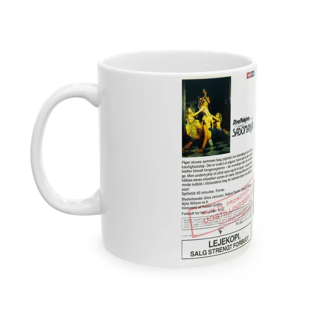 SADOMANIA (VHS COVER) - White Coffee Mug - Go Mug Yourself