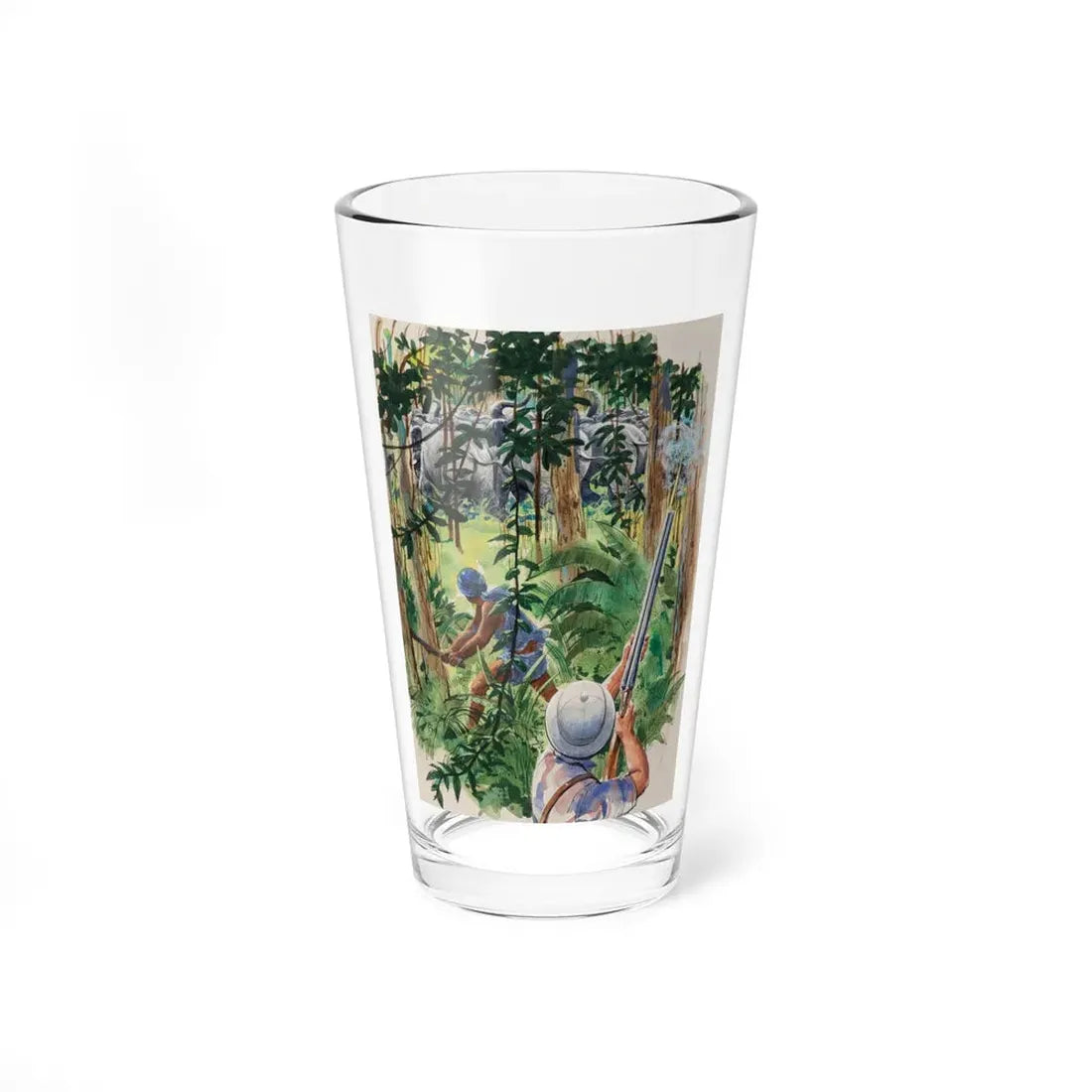 Safari children's book illustration (Magazine Illustration) Pint Glass 16oz 16oz - Go Mug Yourself