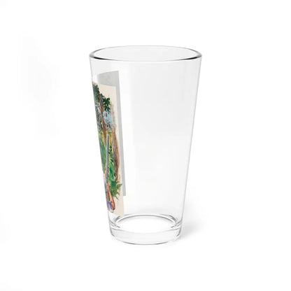 Safari children's book illustration (Magazine Illustration) Pint Glass 16oz-Go Mug Yourself