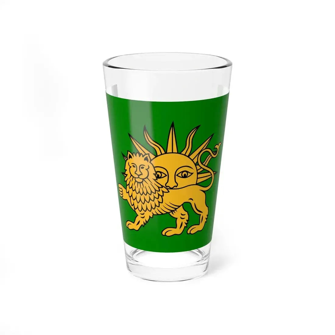 Safavid Flag (Iran) Pint Glass 16oz 16oz - Go Mug Yourself
