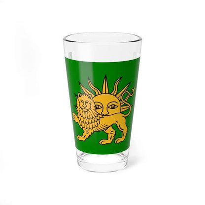 Safavid Flag (Iran) Pint Glass 16oz 16oz - Go Mug Yourself