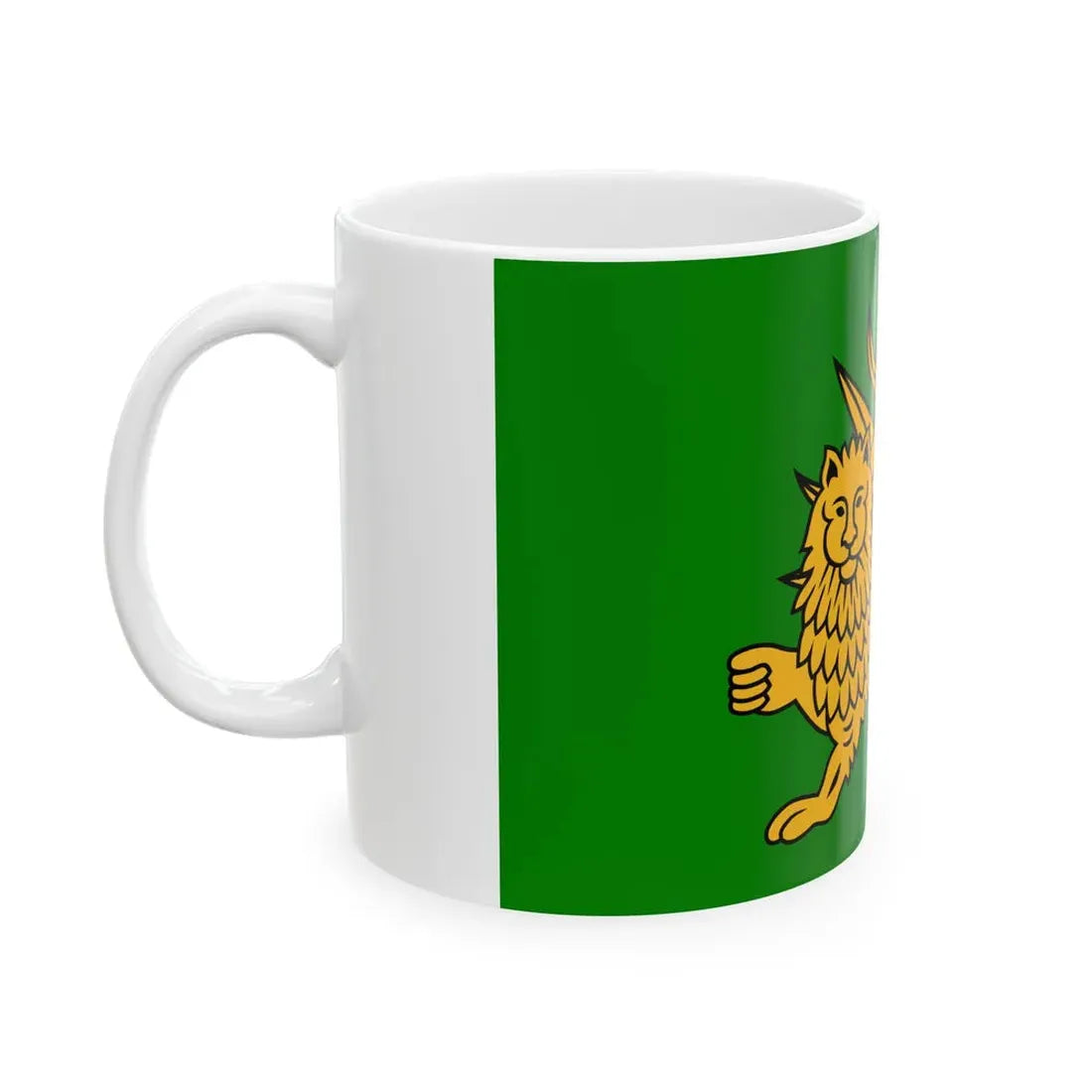 Safavid Flag (Iran) White Coffee Mug - Go Mug Yourself
