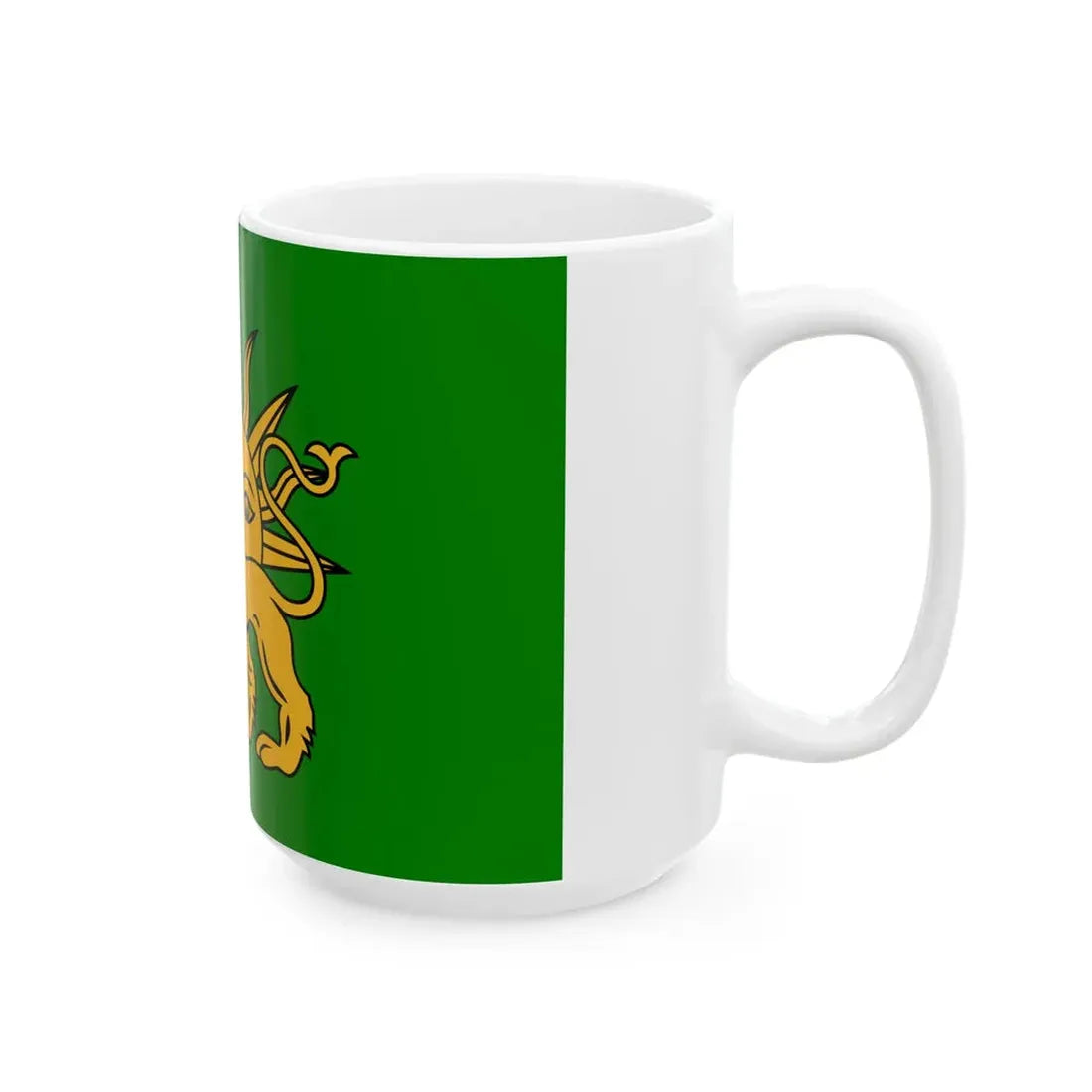 Safavid Flag (Iran) White Coffee Mug - Go Mug Yourself