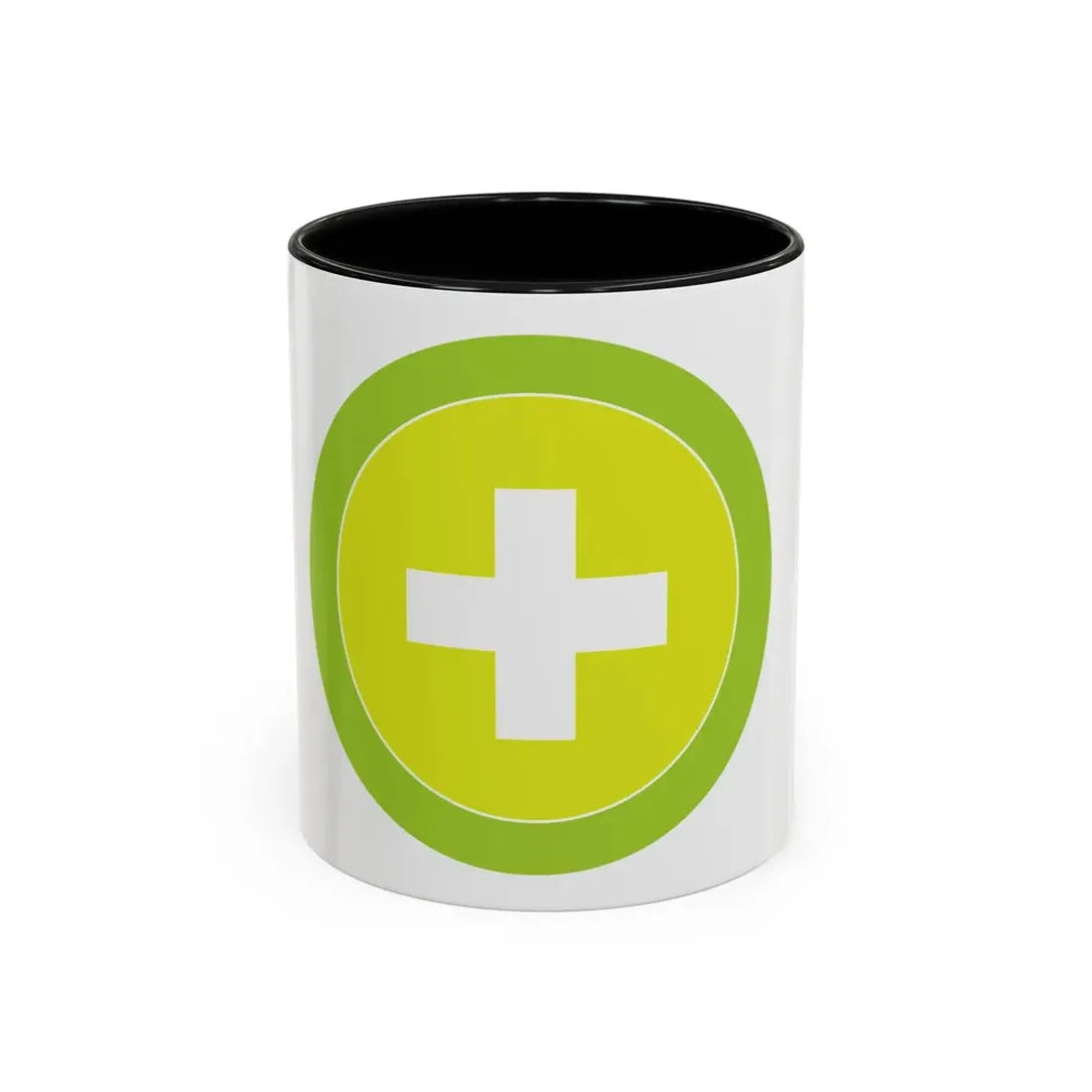 Safety (Boy Scout Merit Badge) Accent Coffee Mug 11oz Black - Go Mug Yourself