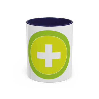 Safety (Boy Scout Merit Badge) Accent Coffee Mug 11oz Navy - Go Mug Yourself