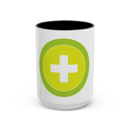 Safety (Boy Scout Merit Badge) Accent Coffee Mug 15oz Black - Go Mug Yourself