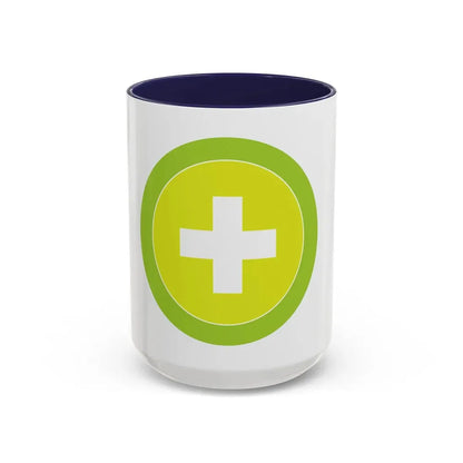 Safety (Boy Scout Merit Badge) Accent Coffee Mug 15oz Navy - Go Mug Yourself