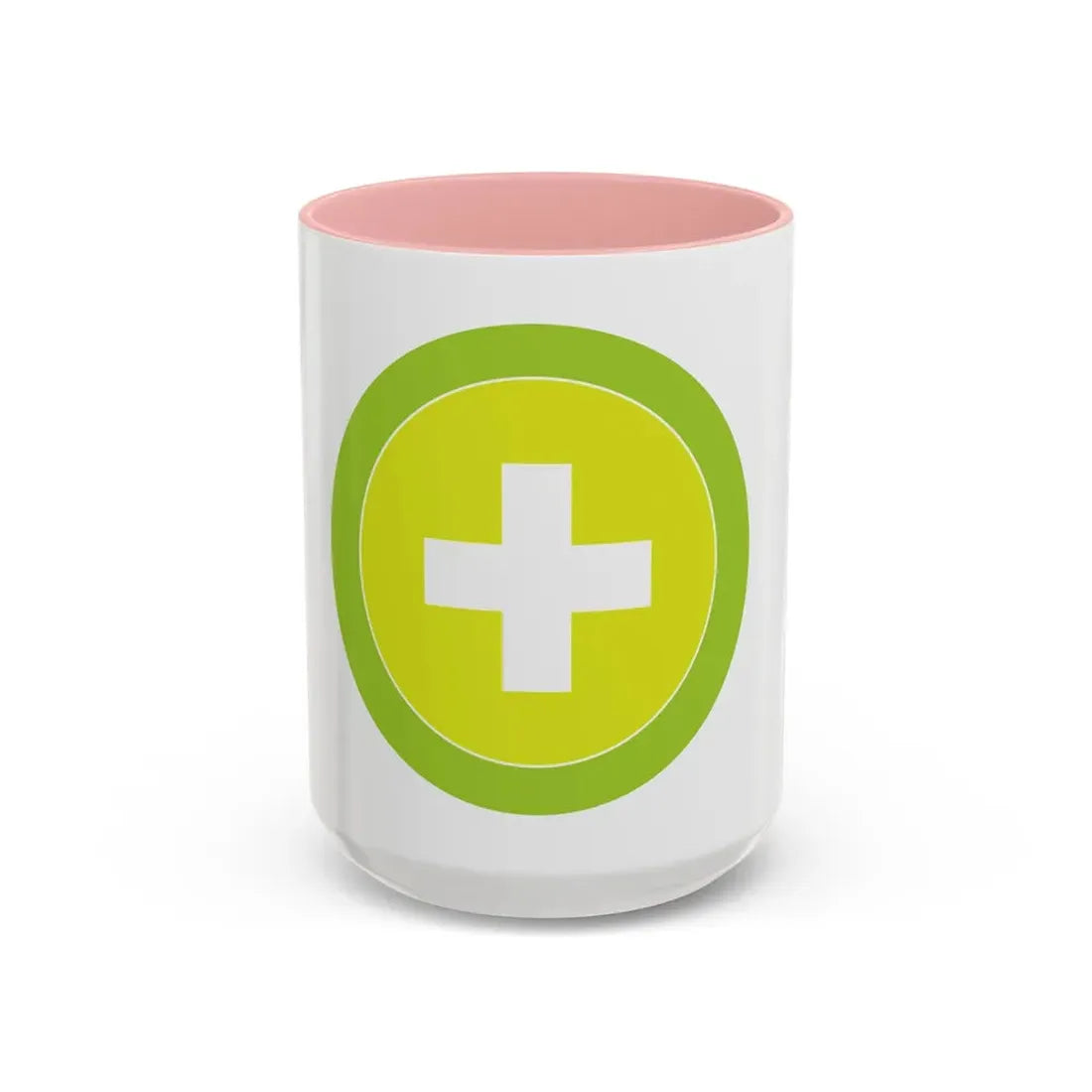 Safety (Boy Scout Merit Badge) Accent Coffee Mug 15oz Pink - Go Mug Yourself