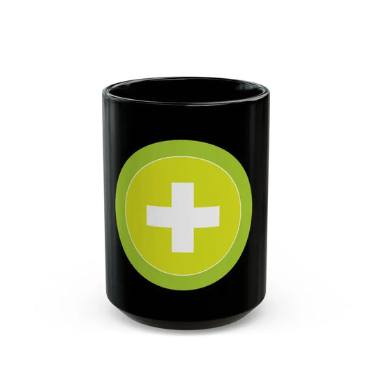 Safety (Boy Scout Merit Badge) Black Coffee Mug 15oz - Go Mug Yourself
