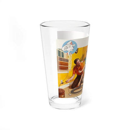 Safety First, NFPA advertisement (Magazine Illustration) Pint Glass 16oz-Go Mug Yourself