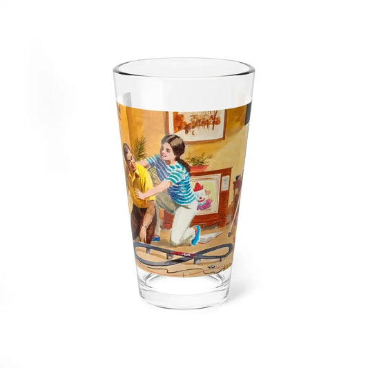 Safety First, preliminary NFPA advertisement (Magazine Illustration) Pint Glass 16oz 16oz - Go Mug Yourself