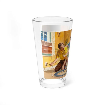 Safety First, preliminary NFPA advertisement (Magazine Illustration) Pint Glass 16oz - Go Mug Yourself