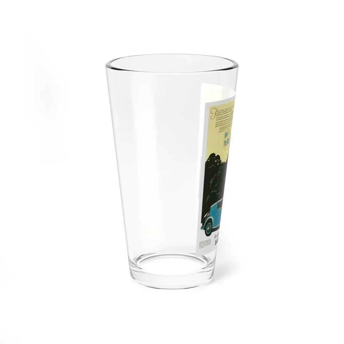 Safety Stutz ad, 1927 (2) (Magazine Illustration) Pint Glass 16oz - Go Mug Yourself