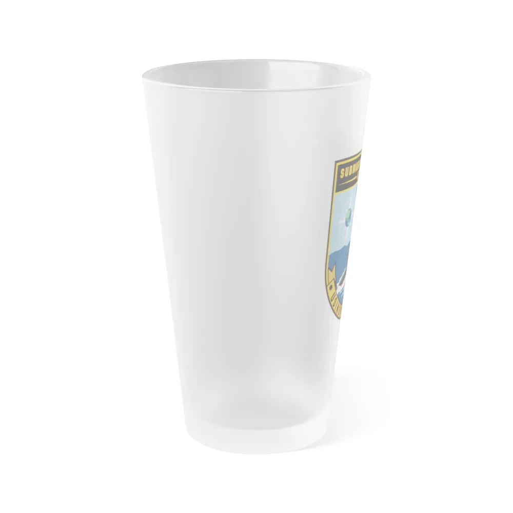 SAG USINDOPACOM JIOC (U.S. Navy) Frosted Pint Glass 16oz-Go Mug Yourself