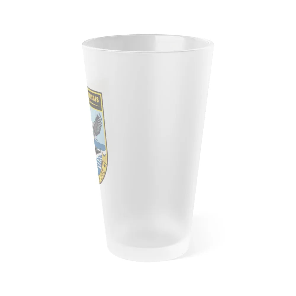 SAG USINDOPACOM JIOC (U.S. Navy) Frosted Pint Glass 16oz-Go Mug Yourself